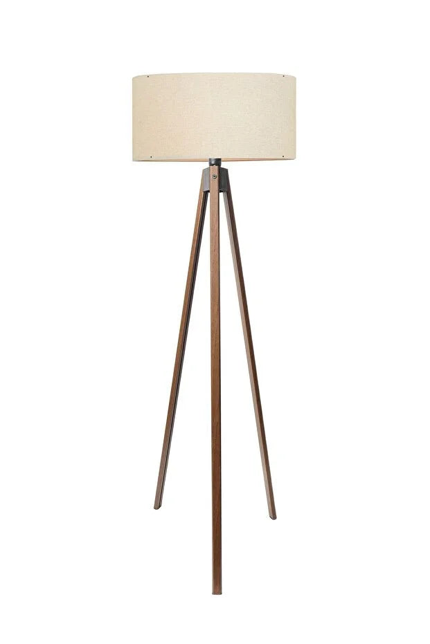 Scandinavian Style Wooden Tripod Floor Lamp