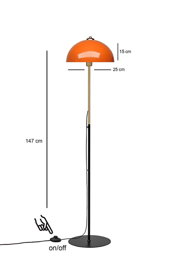 Modern Swiss-Style Floor Lamp – New Series (Orange)