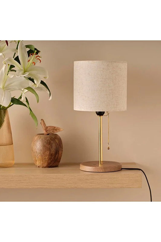 Cream Fabric Lampshade Table Lamp