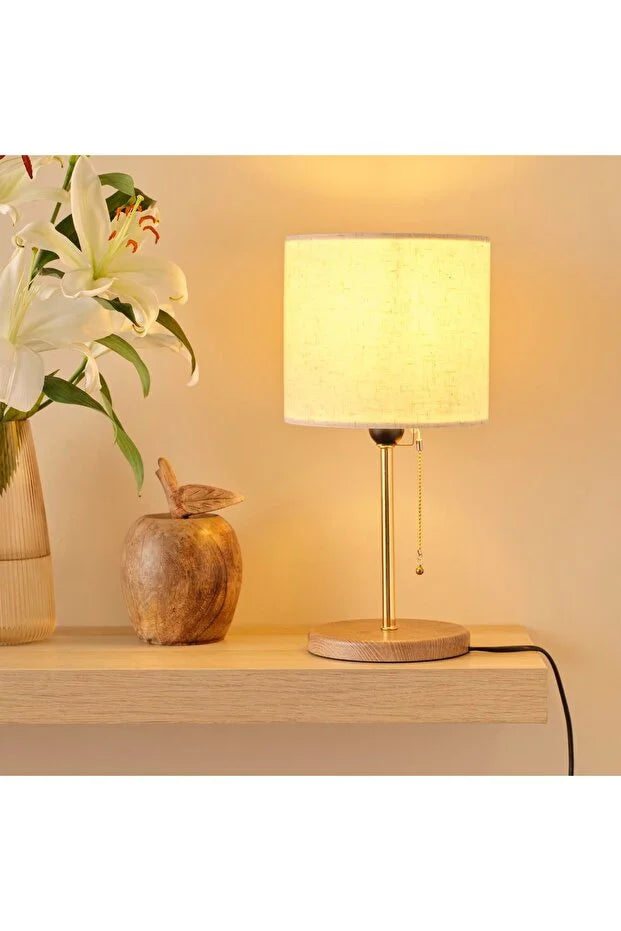 Cream Fabric Lampshade Table Lamp